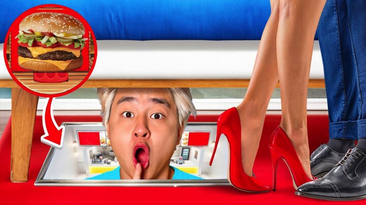 I Built a Secret McDonald's in My Room!