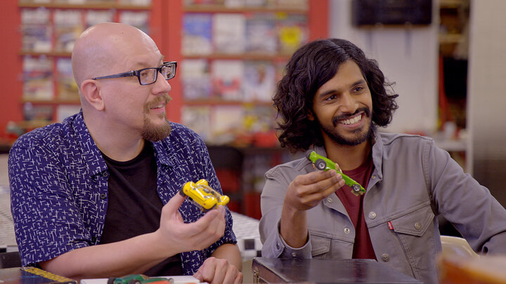 Bohus and Shaun Race Slot Cars