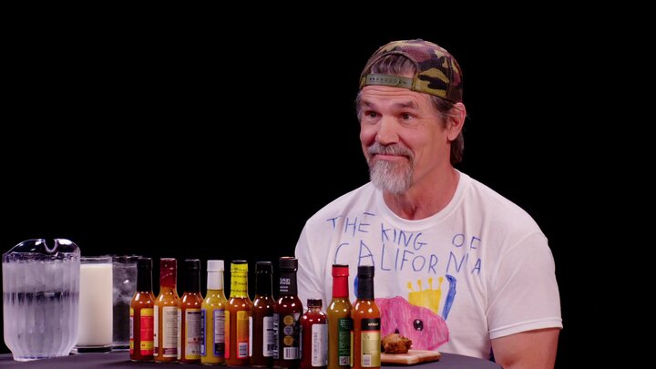 Josh Brolin Licks the Palate of Absurdity While Eating Spicy Wings