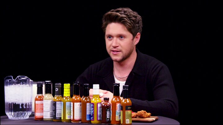 Niall Horan Gets the Shakes While Eating Spicy Wings