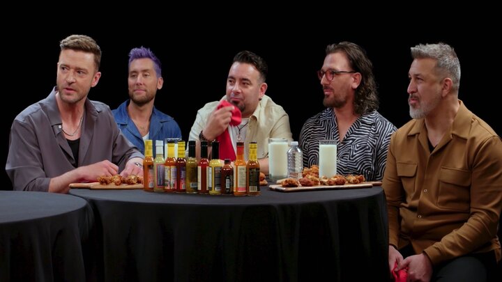 *NSYNC Breaks Another Record While Eating Spicy Wings