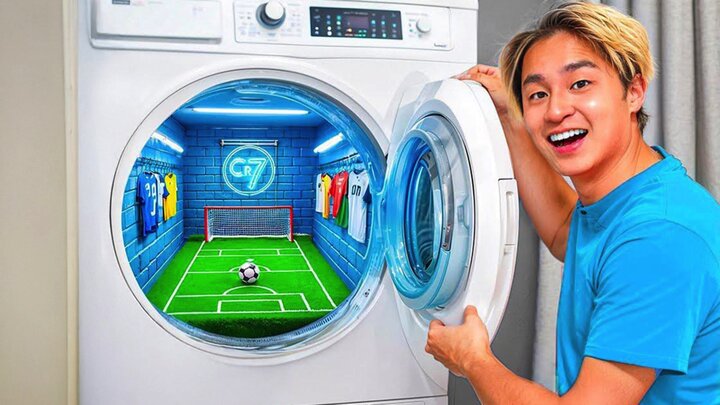 I Built a Secret Soccer Field for Ronaldo!