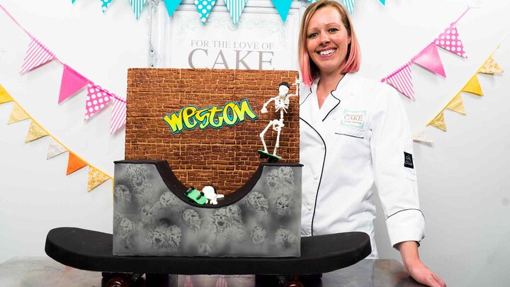 Skateboarding Skeleton