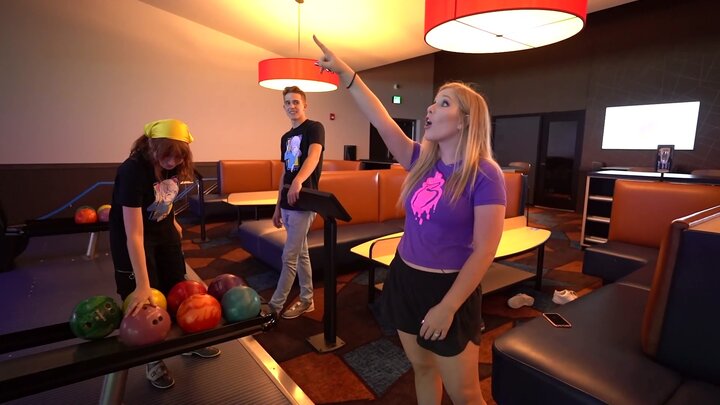 Overnight Survival Challenge in a MOVIE THEATER! / Overnight Survival Challenge in AZZYLAND's House!