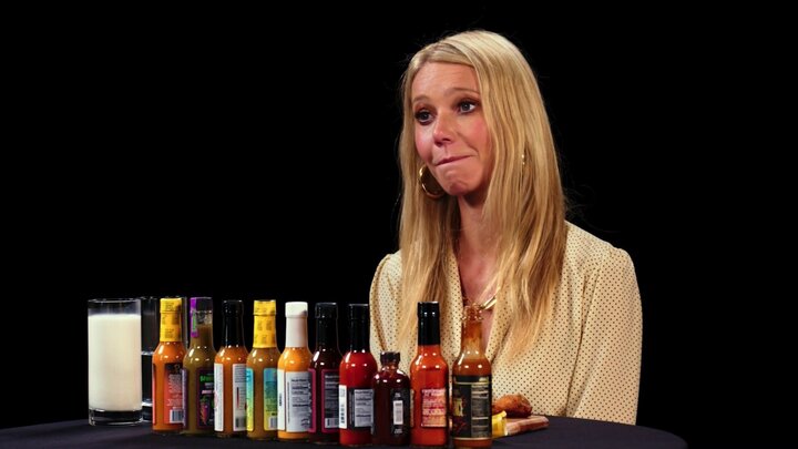 Gwyneth Paltrow Is Full of Regret While Eating Spicy Wings
