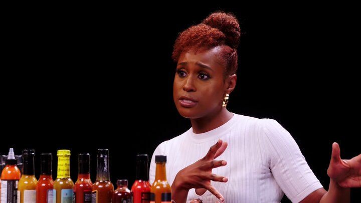 Issa Rae Raps While Eating Spicy Wings