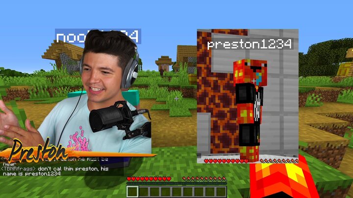 7 Ways to Steal Unspeakable's Diamonds / I Found Noob Preston in Minecraft