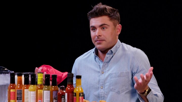 Zac Efron Ups the Ante While Eating Spicy Wings