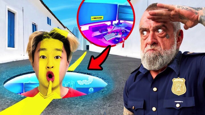 I Built a Secret Room to Hide from the Police!