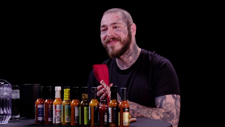 Post Malone Has His Brain Hacked By Spicy Wings
