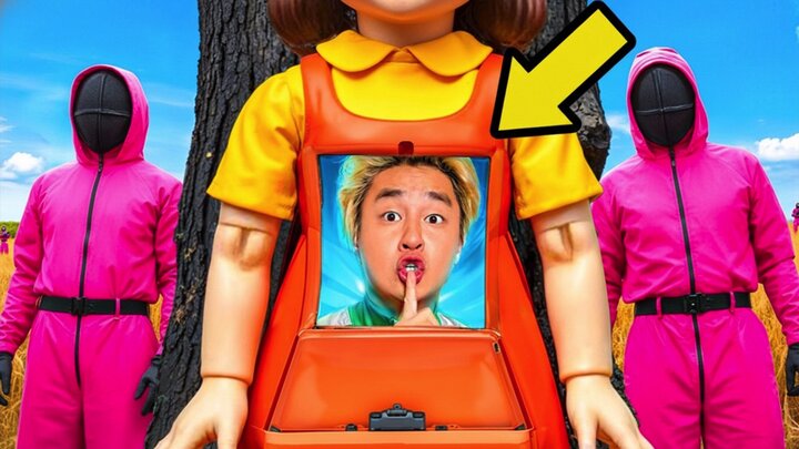 I Built a Secret Room to Win "Squid Game"!