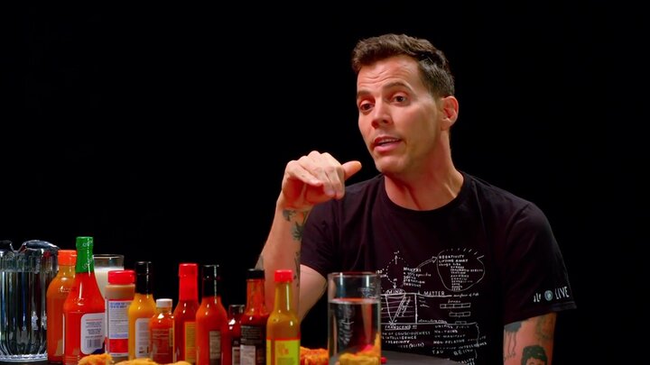 Steve-O Tells Insane Stories While Eating Spicy Wings