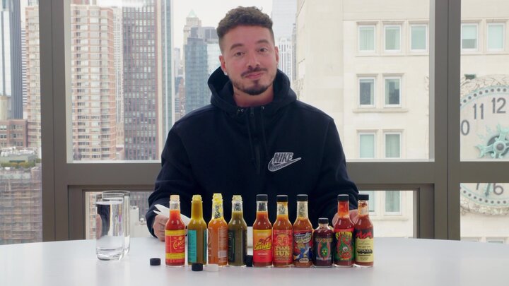 J Balvin Meets the Devil While Eating Spicy Wings