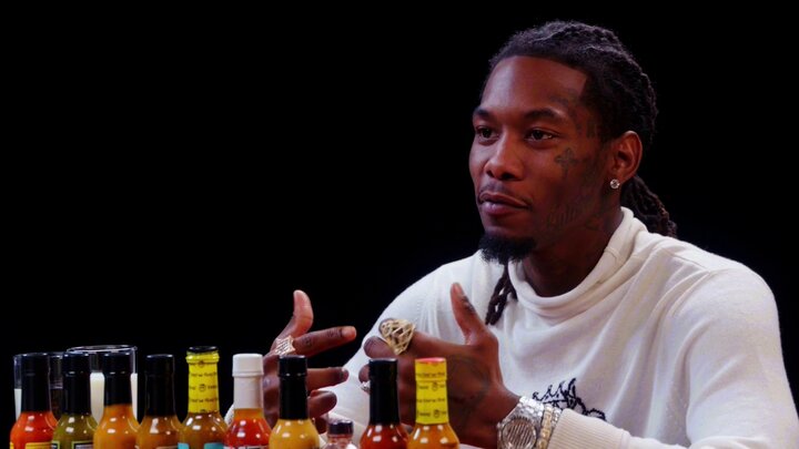 Offset Screams Like Ric Flair While Eating Spicy Wings