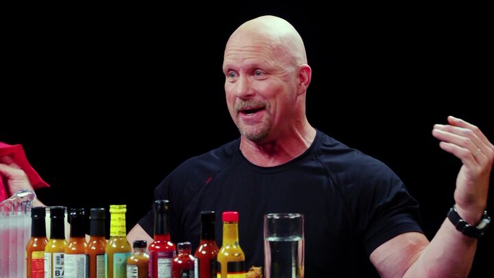 Stone Cold Steve Austin Puts the Stunner on Spicy Wings