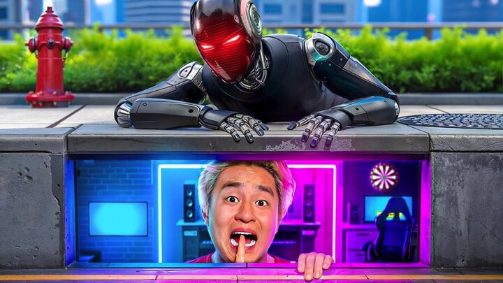 I Built a Secret Room to Escape Evil Robot