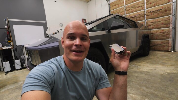 Chevy EV and Gold Tesla Cybertruck Review