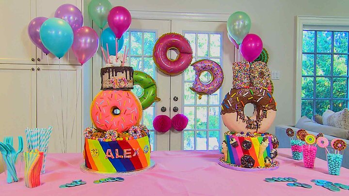 Alex's Colossal Donut Cake