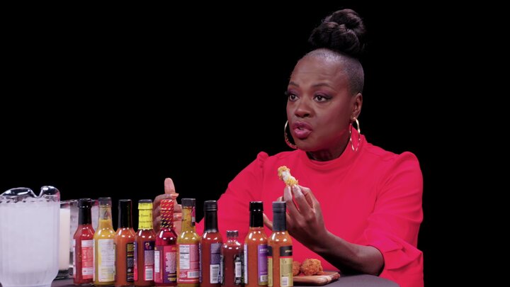 Viola Davis Gives a Master Class While Eating Spicy Wings